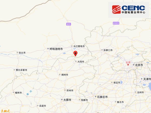 配资平台官方 内蒙古乌兰察布市丰镇市发生3.4级地震，震源深度11千米